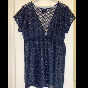 Catalina Black Swim Coverup | Size: XL/16